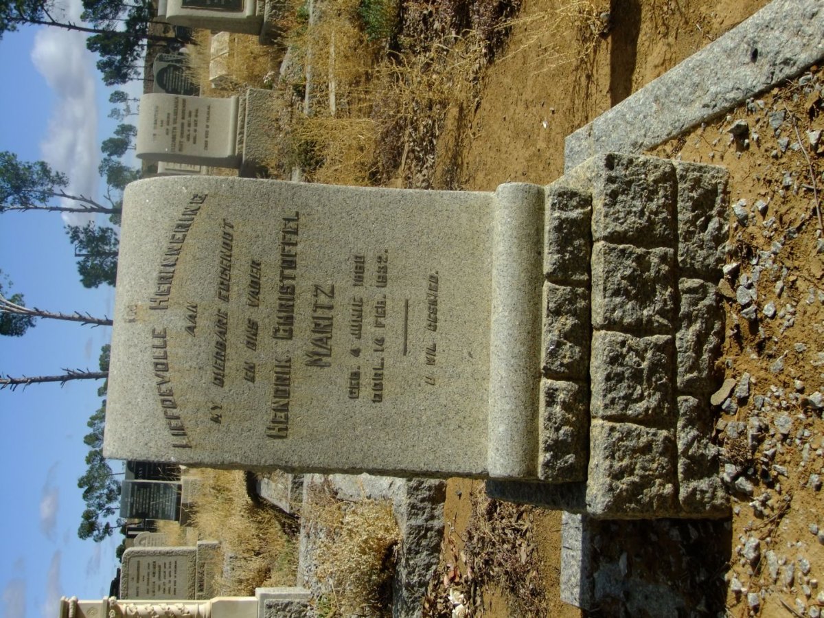 MARITZ Hendrik Christoffel 1860-1932