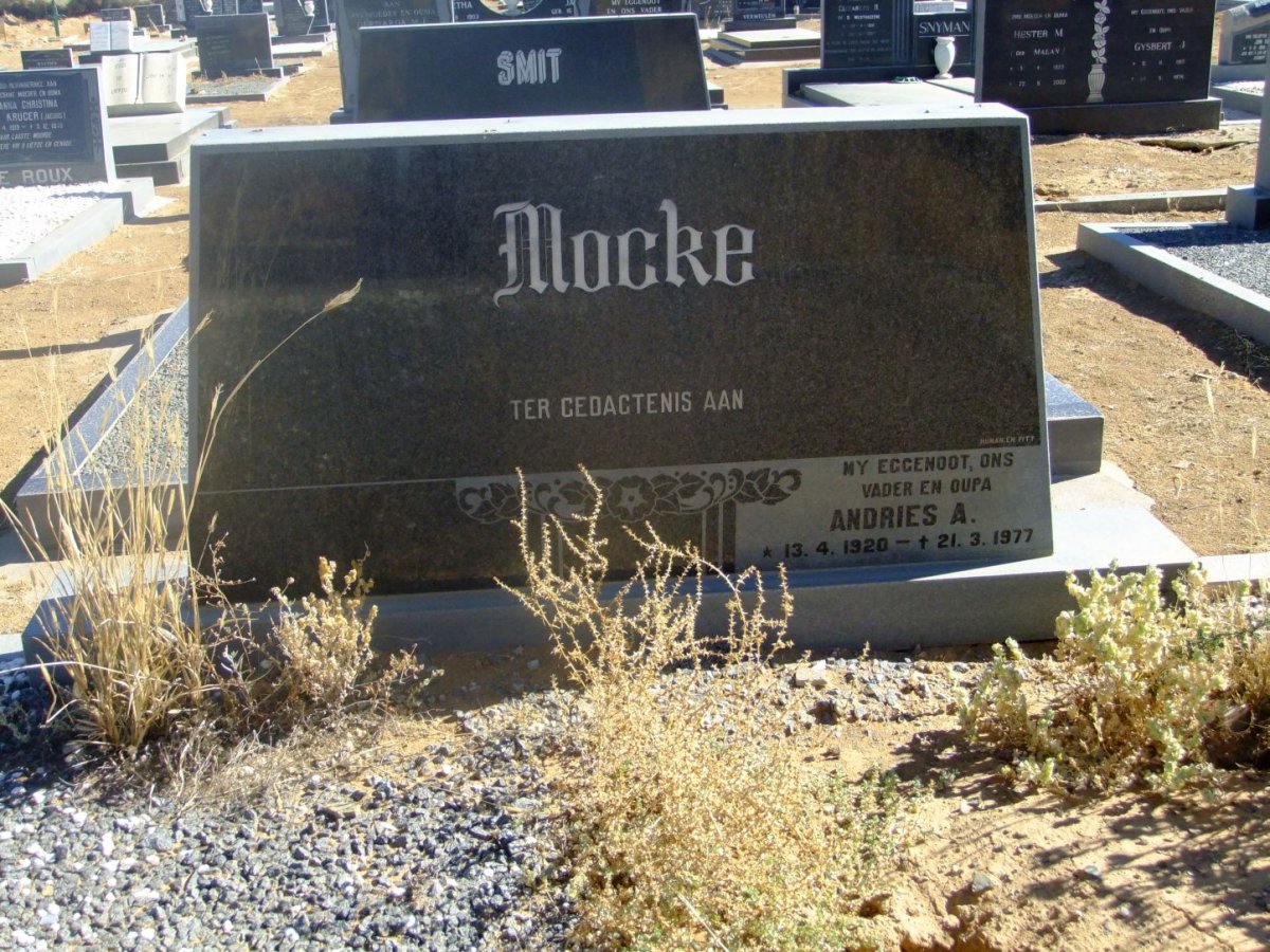 MOCKE Andries A. 1920-1977