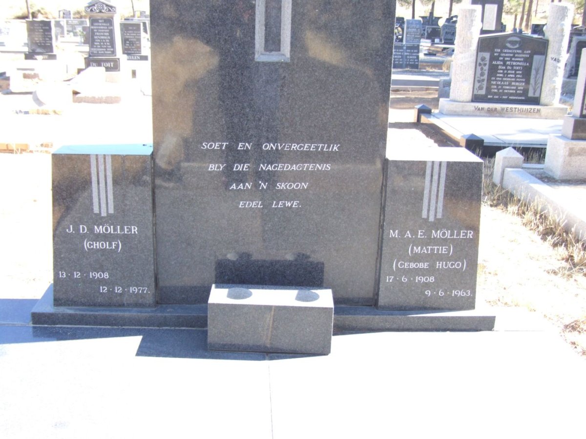 MOLLER J.D. 1908-1977 &amp; M.A.E. HUGO 1908-1963
