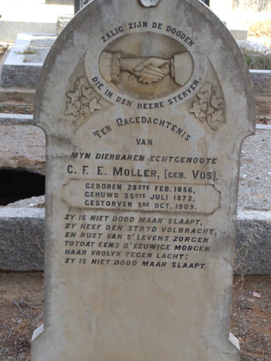 MOLLER C.F.E. nee VOS 1856-1909