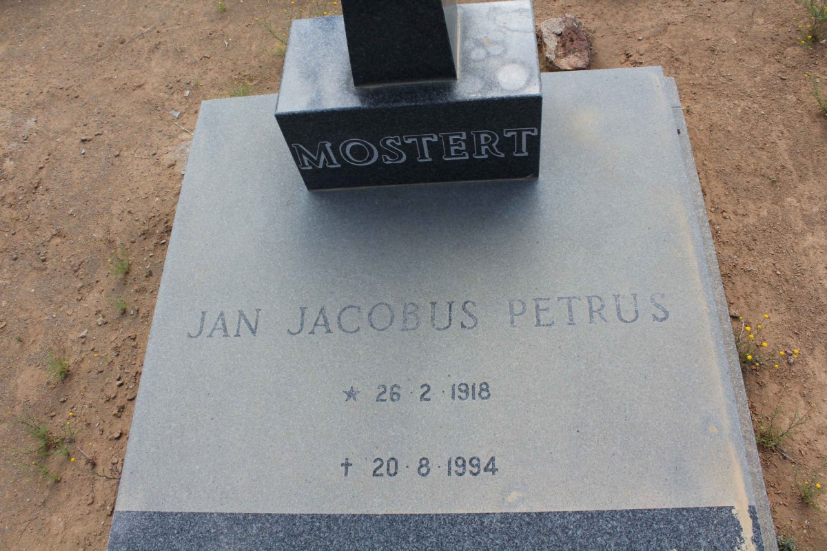 MOSTERT Jan Jacobus Petrus 1918-1994