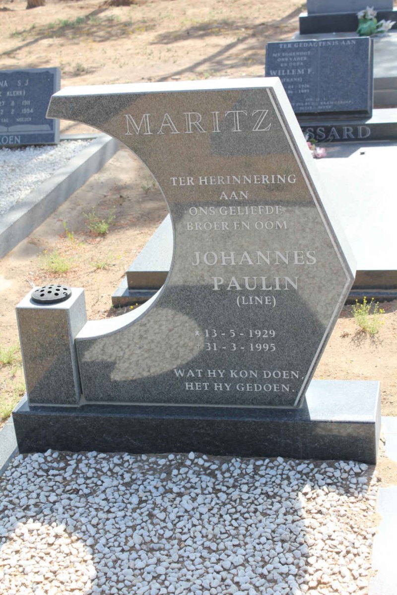 MARITZ Johannes Paulin 1929-1995