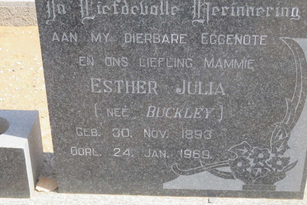 MALAN Johannes Stephanus 1885-1978 &amp; Esther Julia BUCKLEY 1893-1969