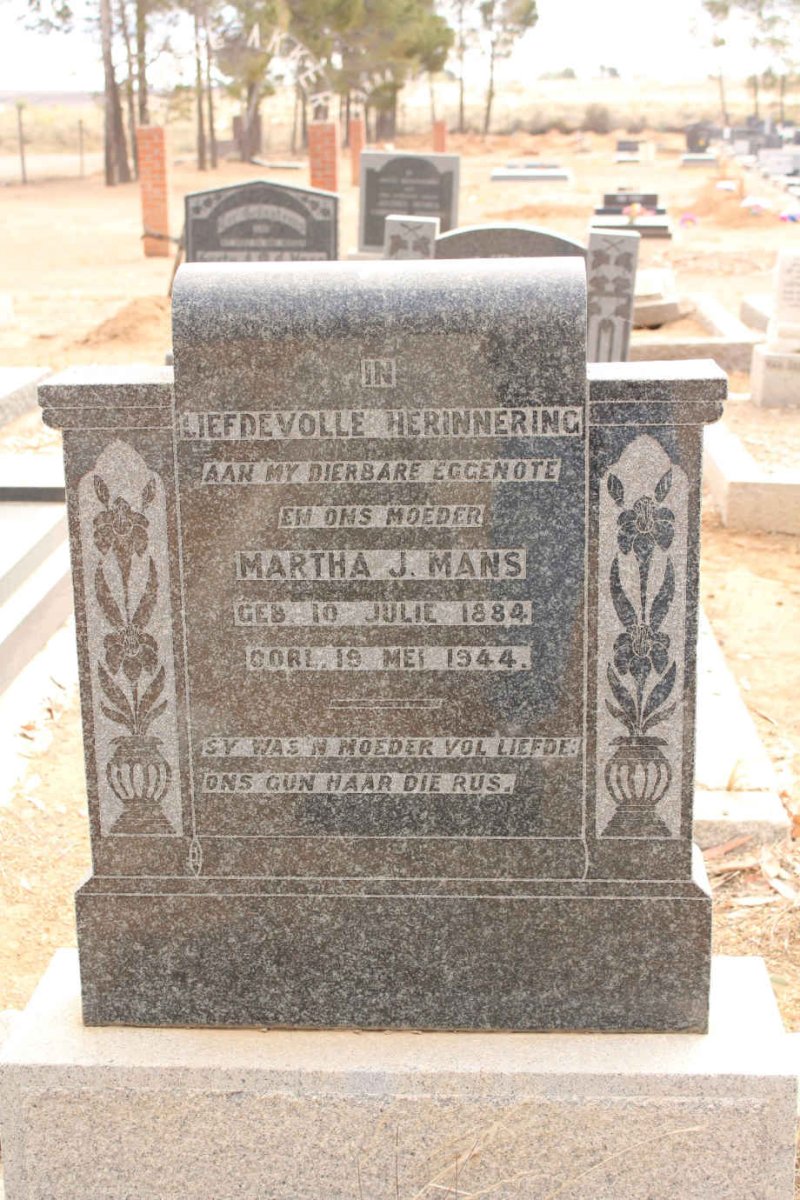 MANS Martha J. 1884-1944