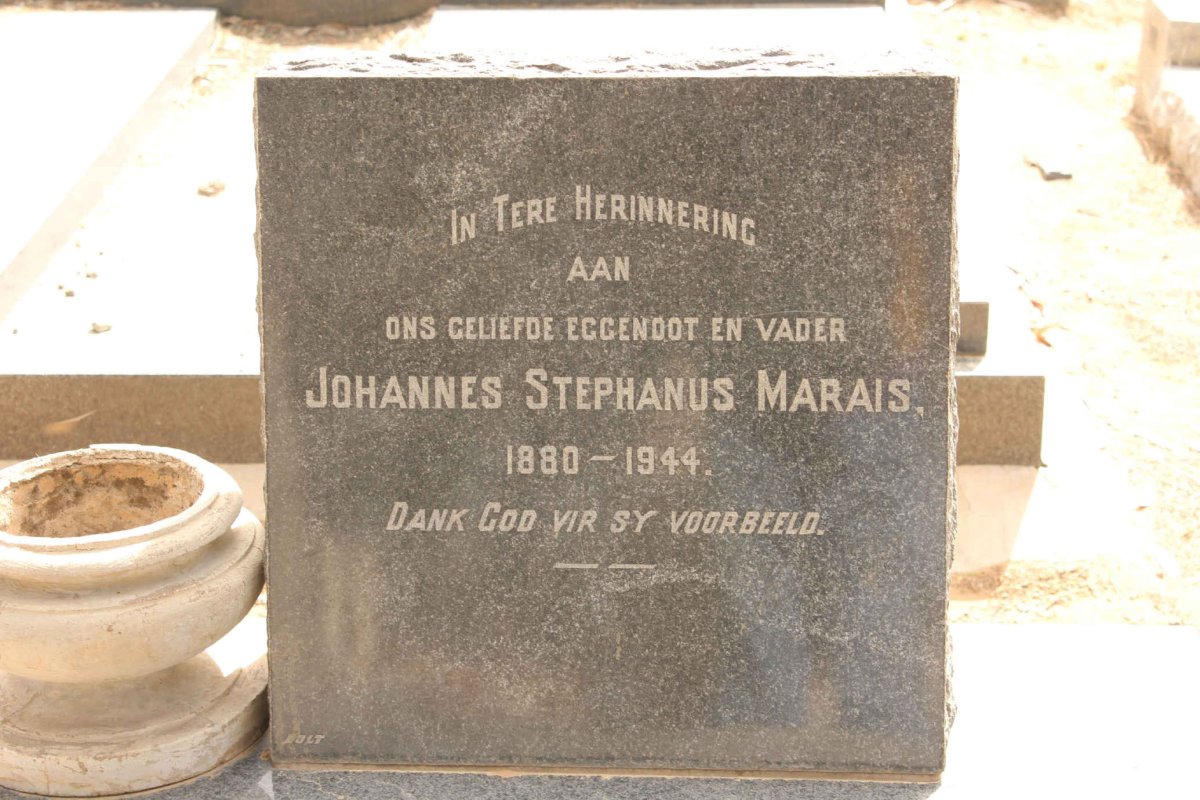 MARAIS Johannes Stephanus 1880-1944