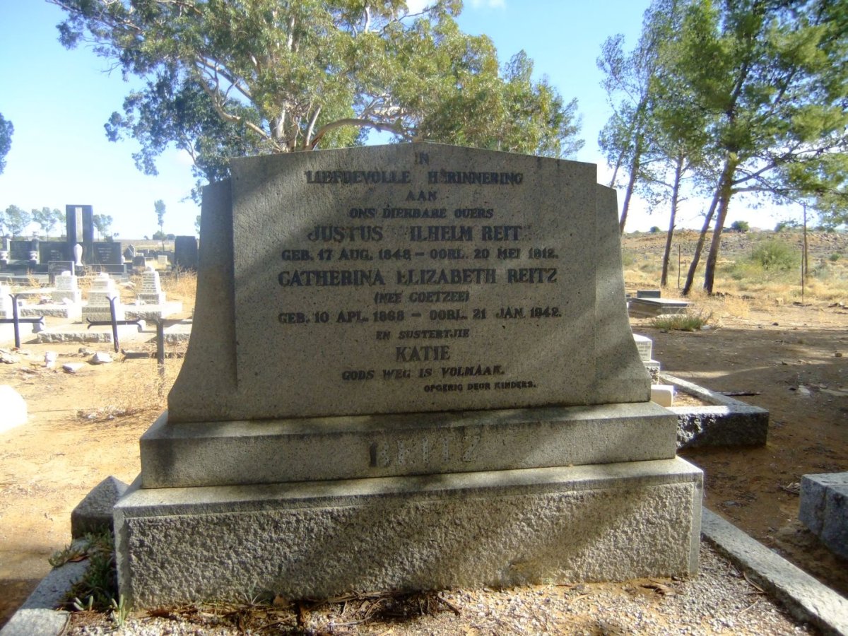 REITZ Justus Wilhelm 1848-1912 &amp; Catherina Elizabeth COETZEE 1868-1942 :: REITZ Katie