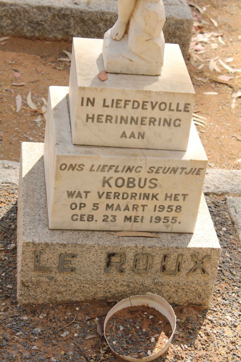 ROUX Kobus, le 1955-1958