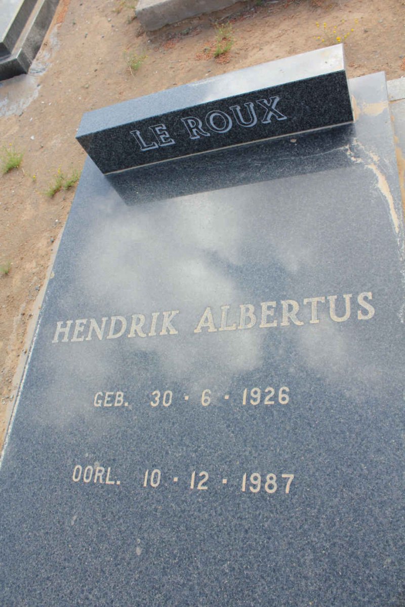 ROUX Hendrik Albertus, le 1926-1987