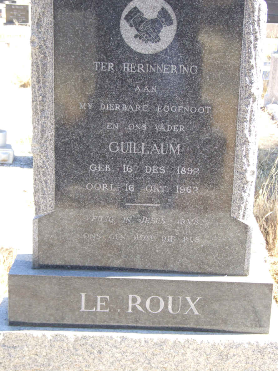 ROUX Guillaum, le 1892-1962