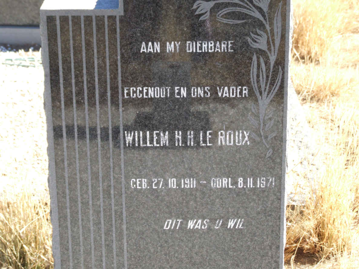 ROUX Willem H.H., le 1911-1971