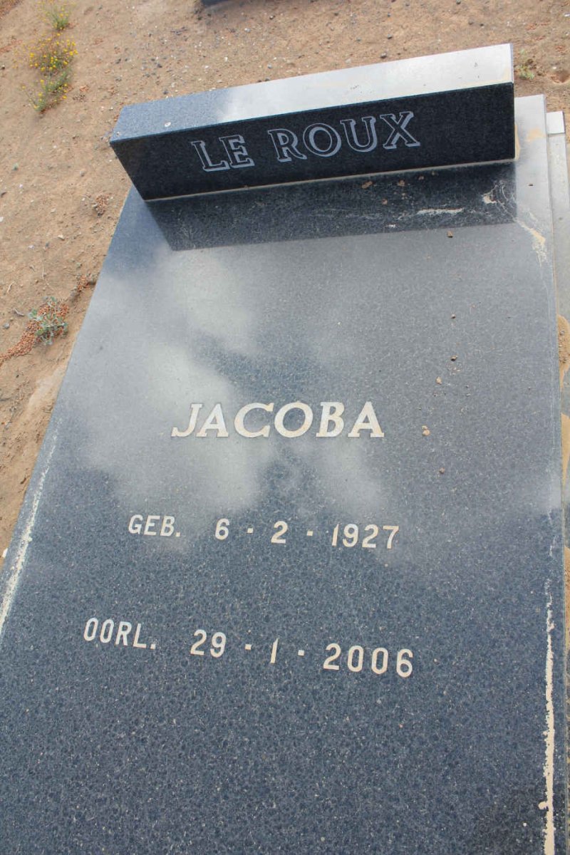 ROUX Jacoba, le 1927-2006