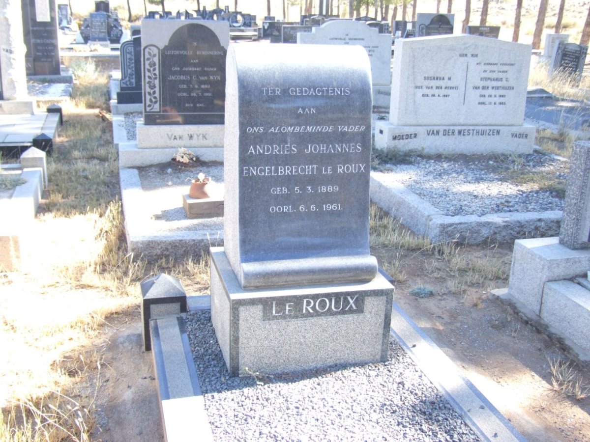 ROUX Andries Johannes Engelbrecht, le 1889-1961