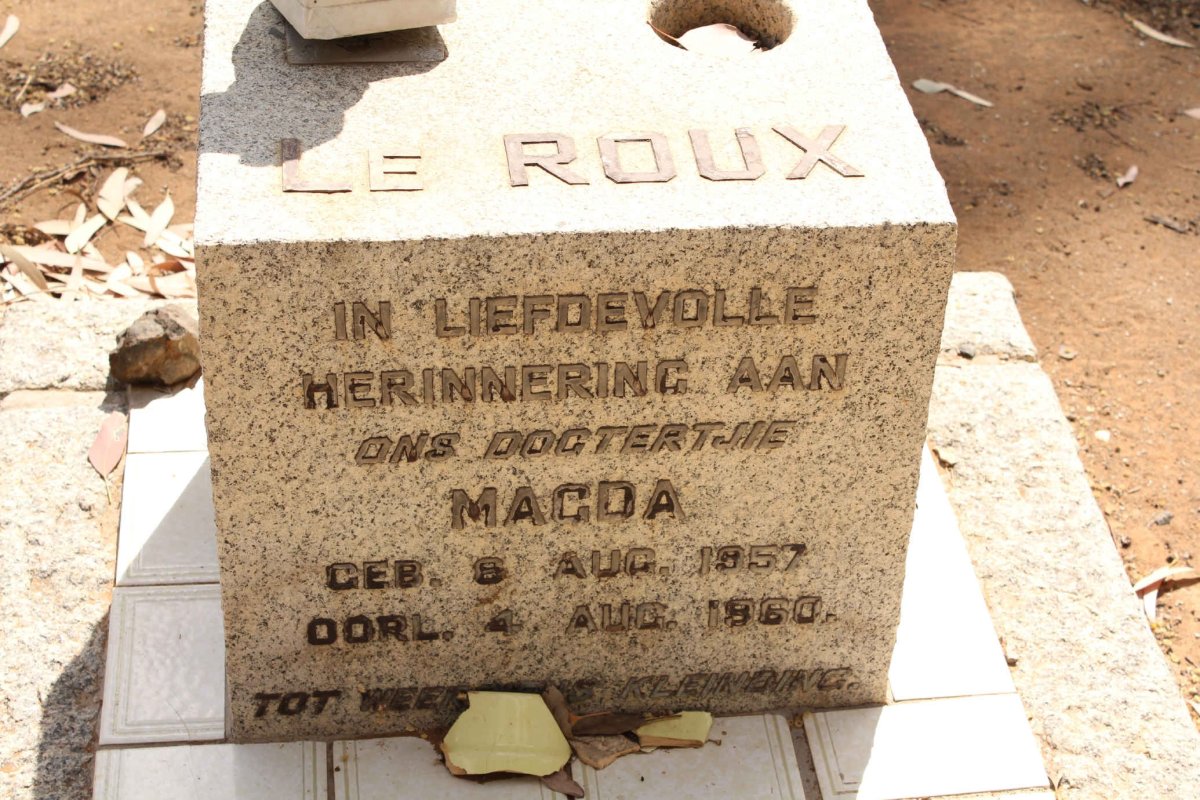 ROUX Magda, le 1957-1960