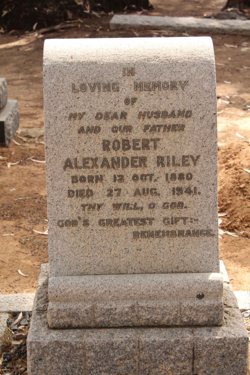 RILEY Robert Alexander 1880-1941