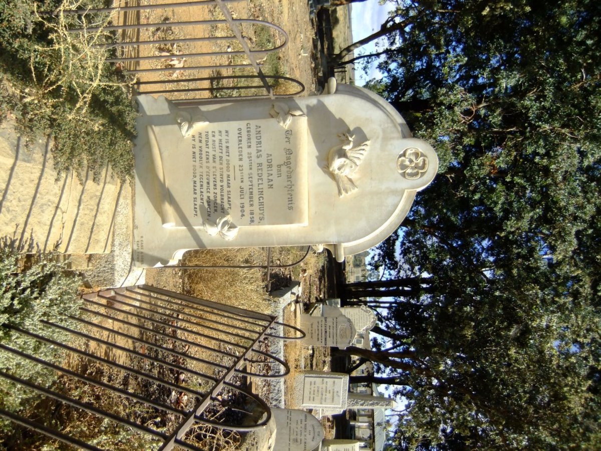REDELINGHUYS Adriaan Andreas 1858-1904