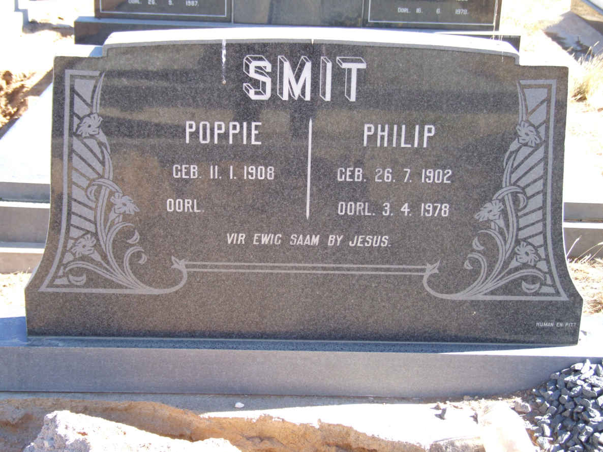 SMIT Philip 1902-1978 &amp; Poppie 1908-