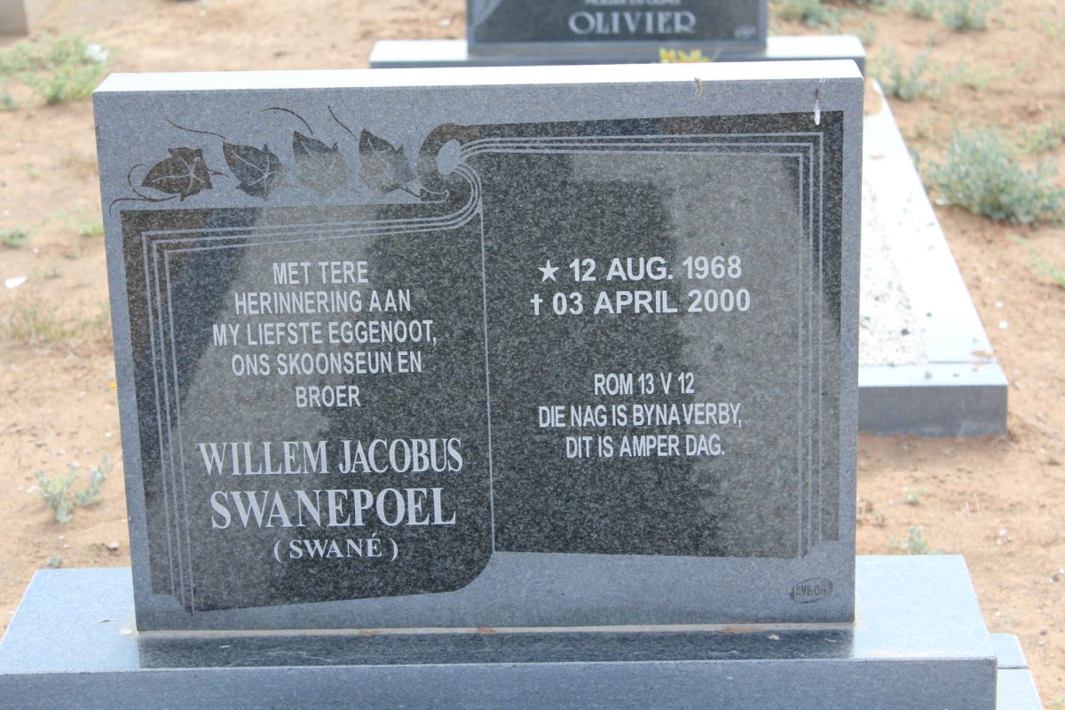 SWANEPOEL Willem Jacobus 1968-2000