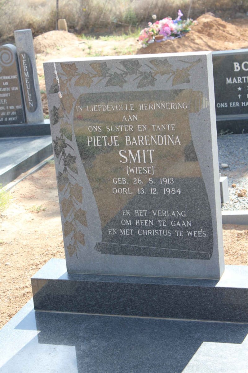 SMIT Pietje Barendina nee WIESE 1913-1984