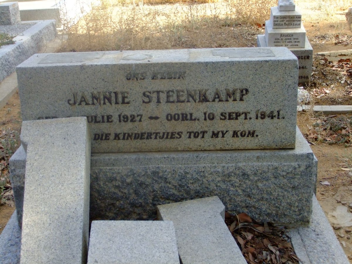 STEENKAMP Jannie 1927-1941