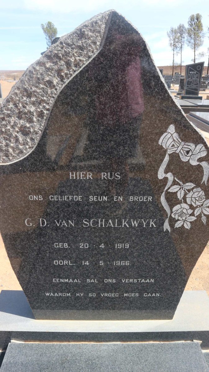 SCHALKWYK G.D., van 1919-1966