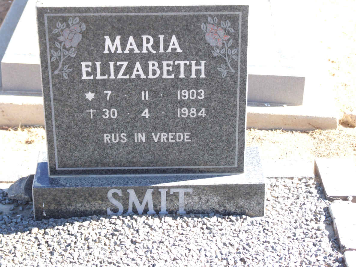 SMIT Maria Elizabeth 1903-1984