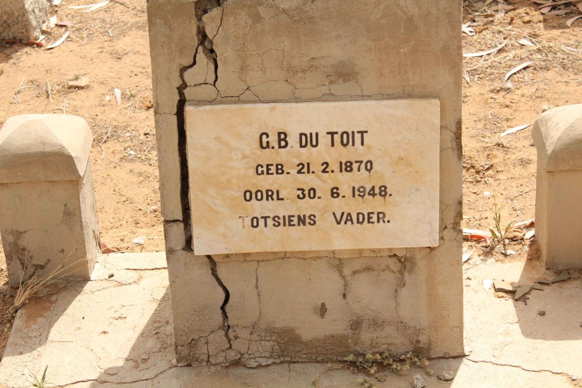 TOIT G.B., du 1870-1948