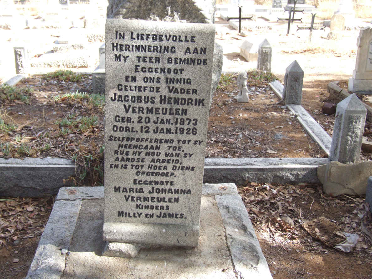 VERMEULEN Jacobus Hendrik 1873-1926