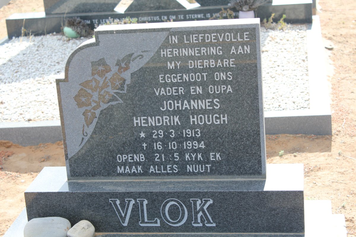 VLOK Johannes Hendrik Hough 1913-1994