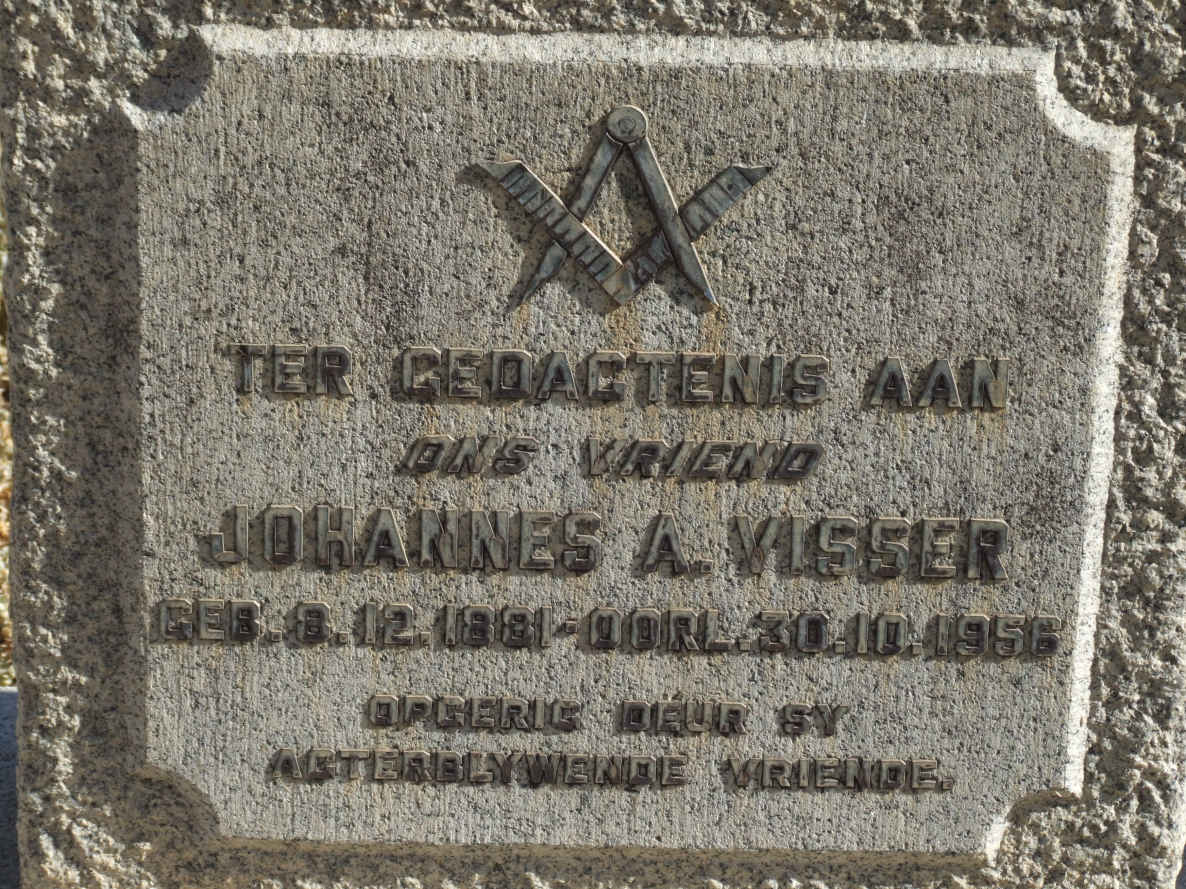 VISSER Johannes A. 1881-1956