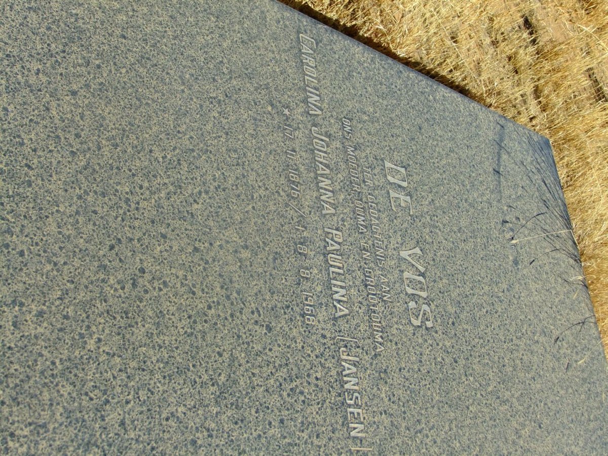 VOS Carolina Johanna Paulina, de nee JANSEN 1876-1968