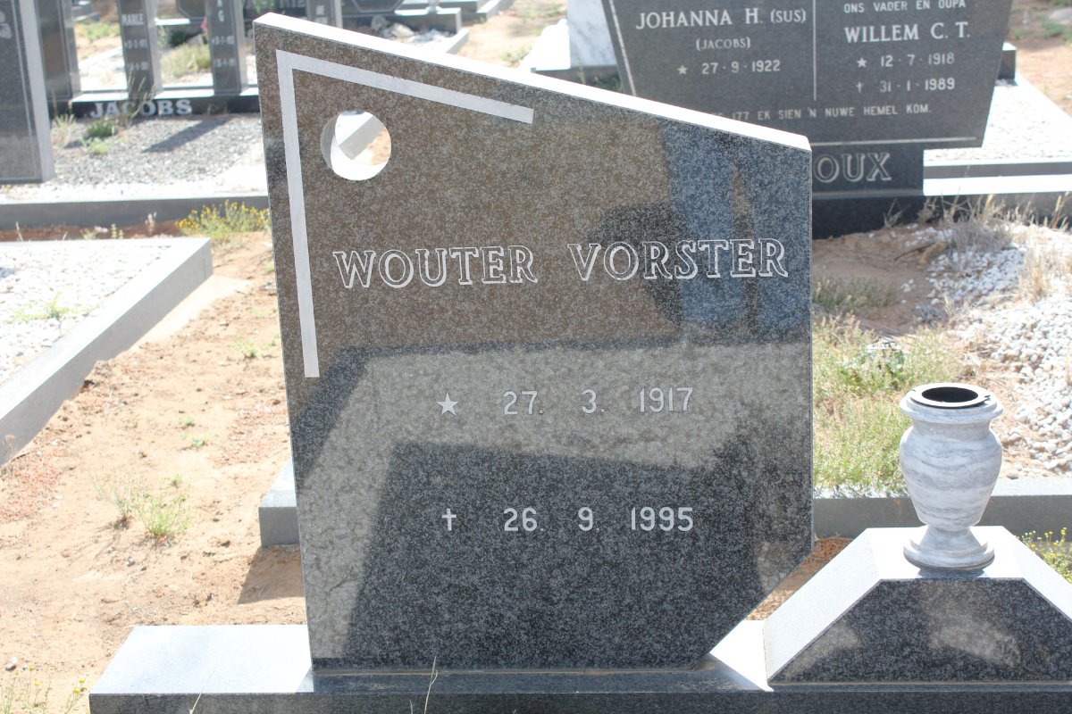 VORSTER Wouter 1917-1995 