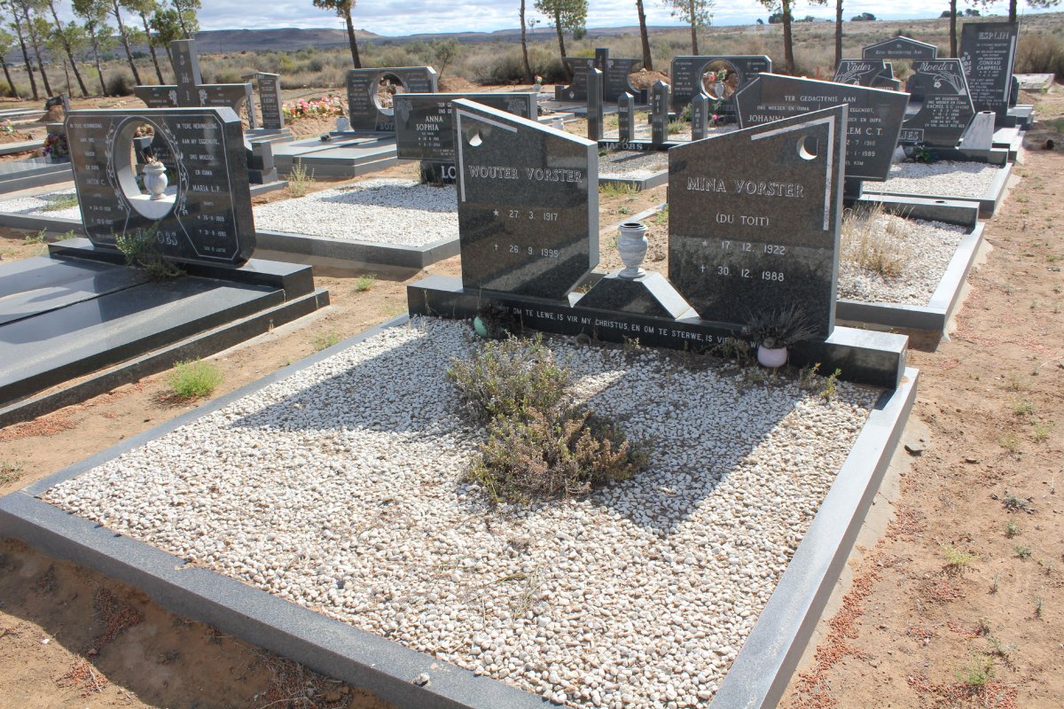 VORSTER Wouter 1917-1995 &amp; Mina DU TOIT 1922-1988