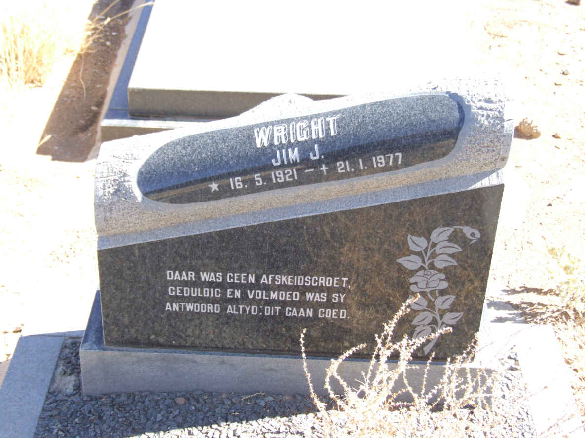 WRIGHT Jim J. 1921-1977