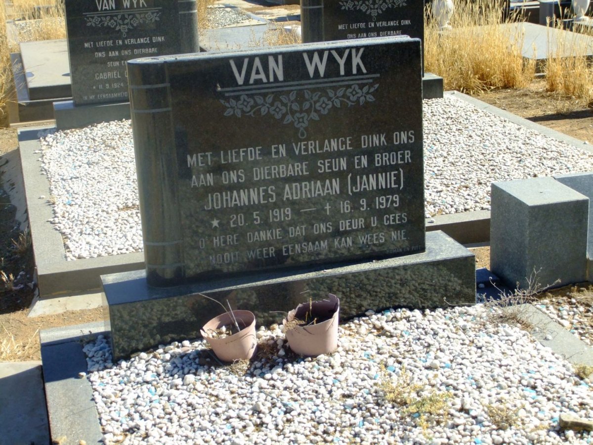 WYK Johannes Adriaan, van 1919-1979