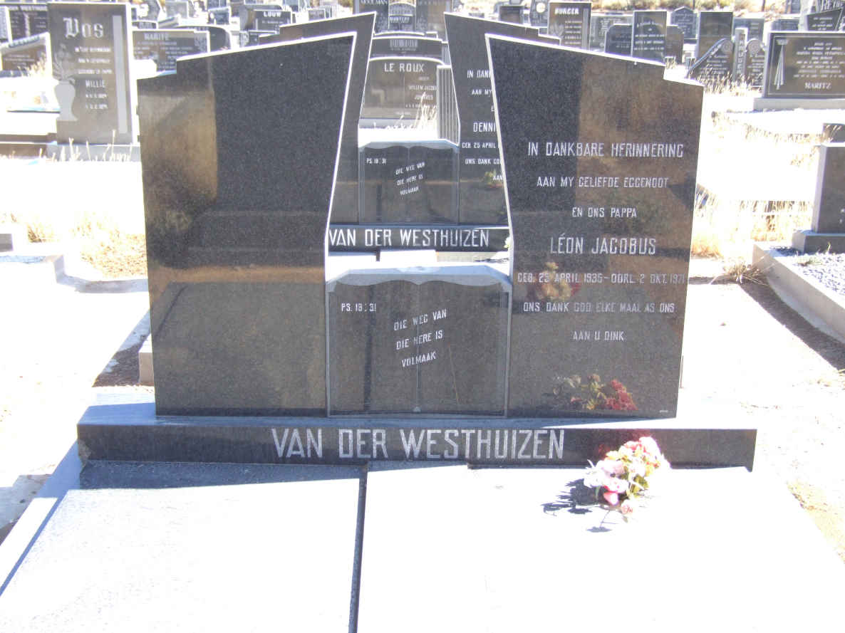 WESTHUIZEN Léon Jacobus, van der 1935-1971