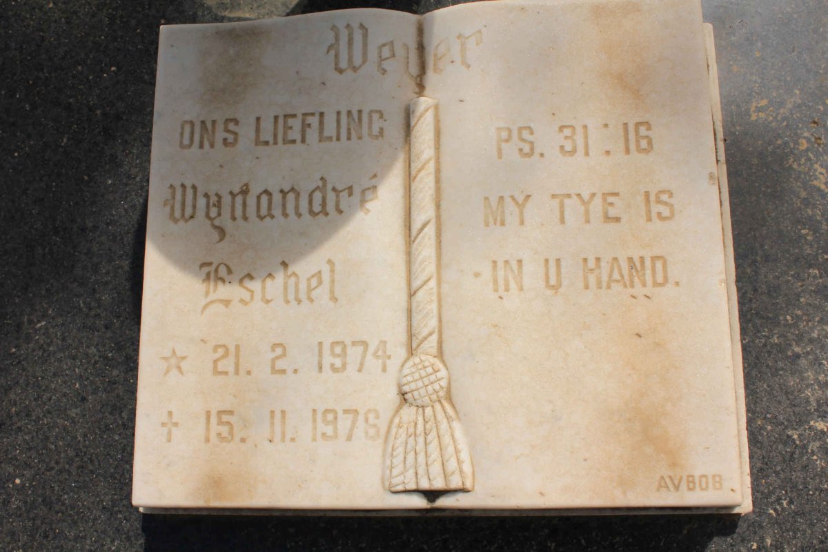 WEYER Wynandre Eschel 1974-1976