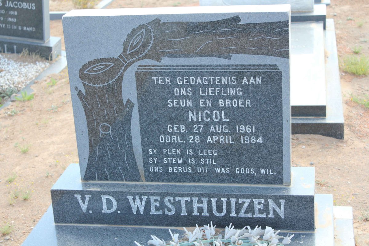 WESTHUIZEN Nicol, v.d. 1961-1984