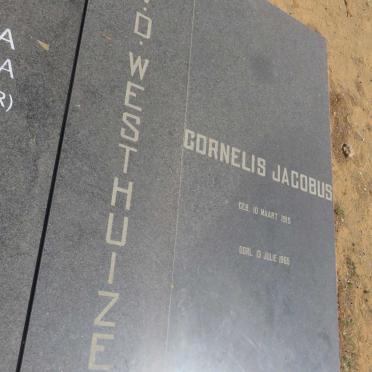 WESTHUIZEN Cornelis Jacobus, v.d. 1915-1965