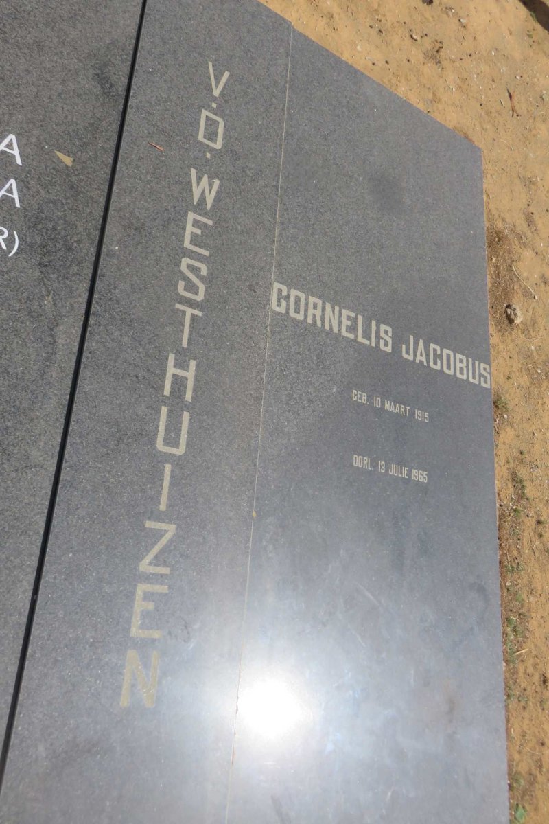 WESTHUIZEN Cornelis Jacobus, v.d. 1915-1965