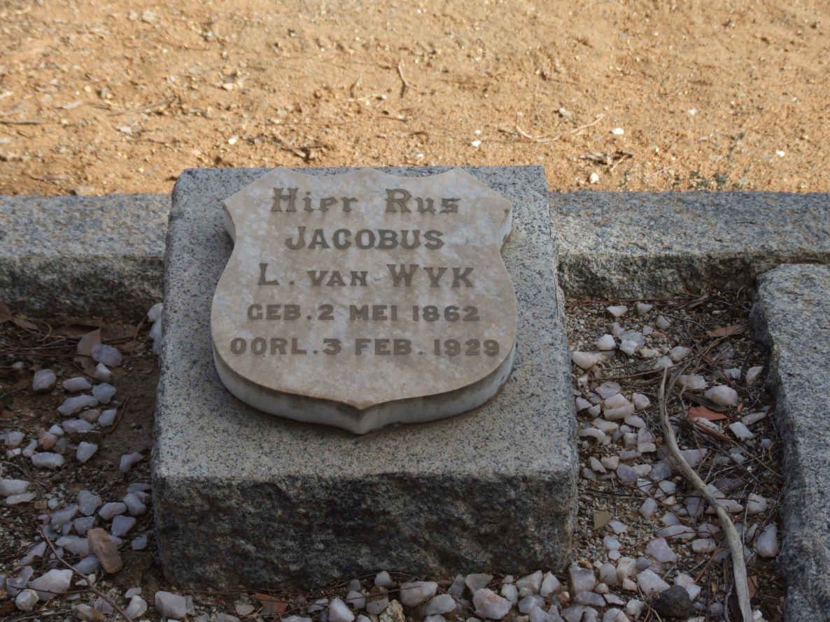 WYK Jacobus L., van 1862-1929