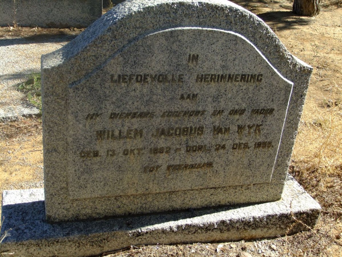 WYK Willem Jacobus, van 1882-1955