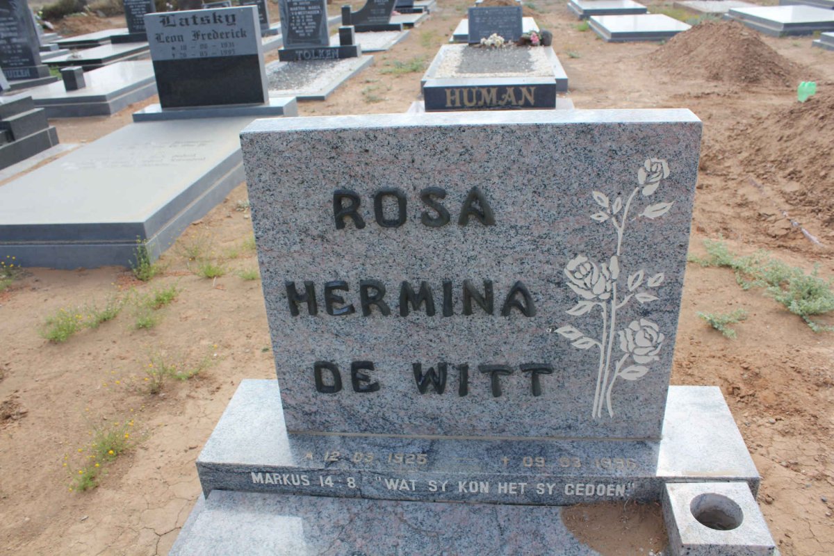 WITT Rosa Hermina, de 1925-1996