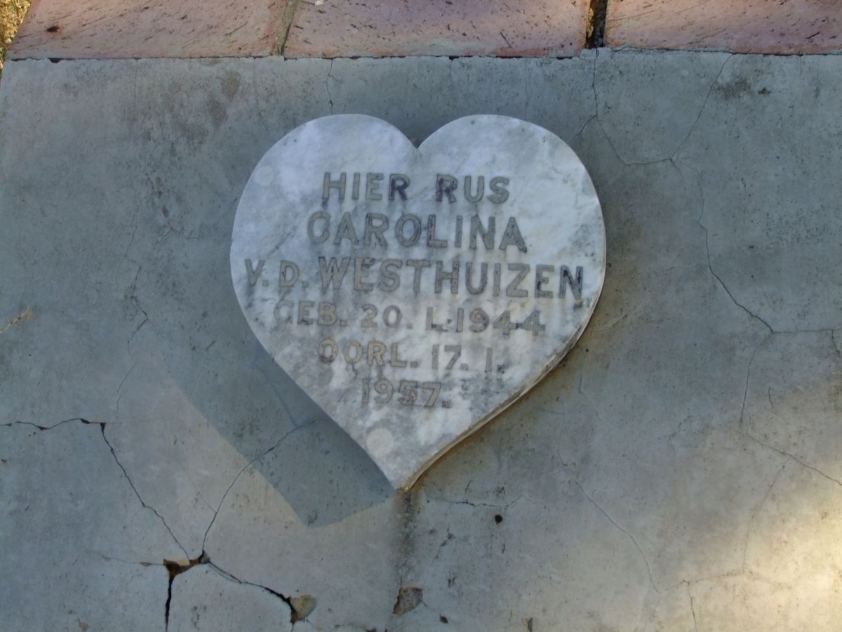 WESTHUIZEN Carolina, v.d. 1944-1957