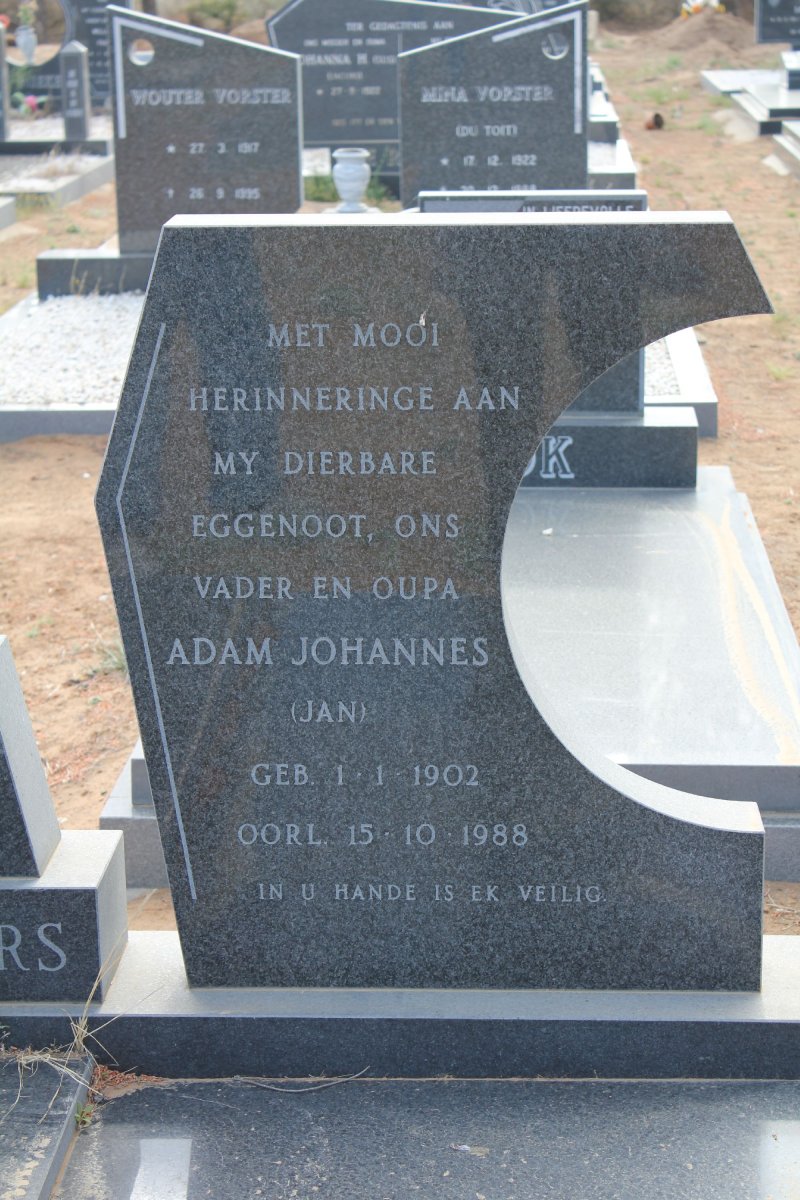 WALTERS Adam Johannes 1902-1988 