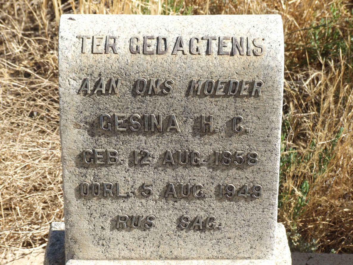 ? Gesina H.C. 1858-1949