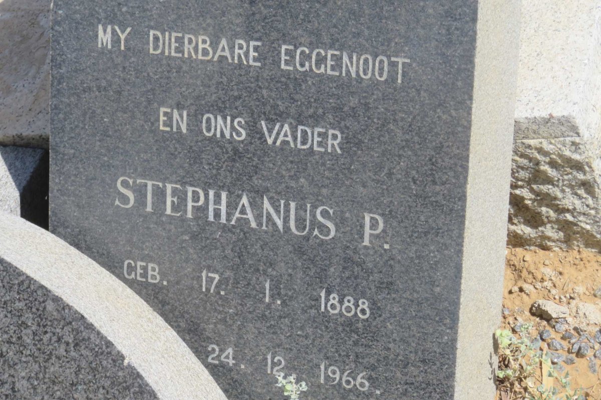? Stephanus P. 1888-1966 &amp; Susanna J. REITZ 1895-1976