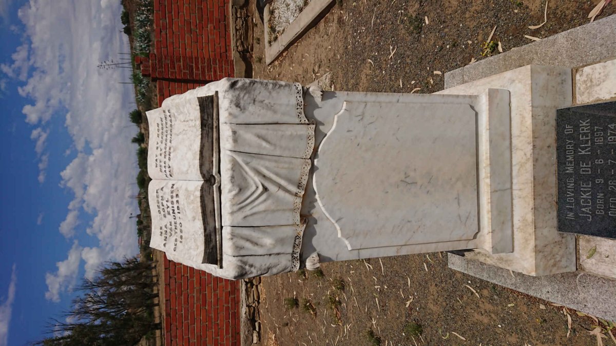 ZYL Anna Sophia, van nee THEUNISSEN 1850-1933 :: DE KLERK Jackie 1897-1974