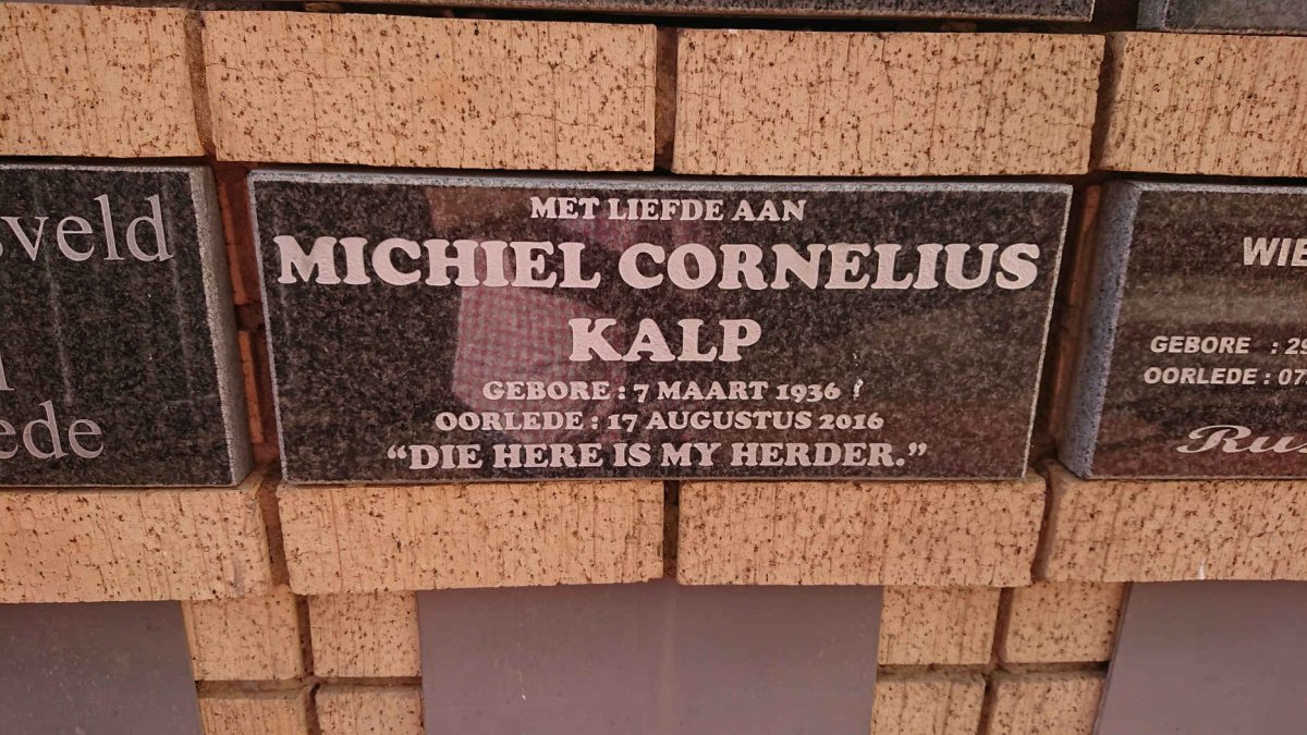 KALP Michiel Cornelius 1936-2016