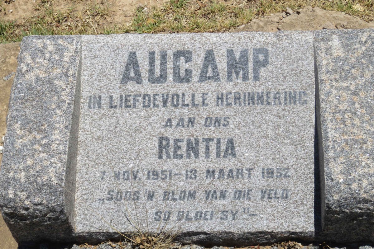 AUCAMP Rentia 1951-1952