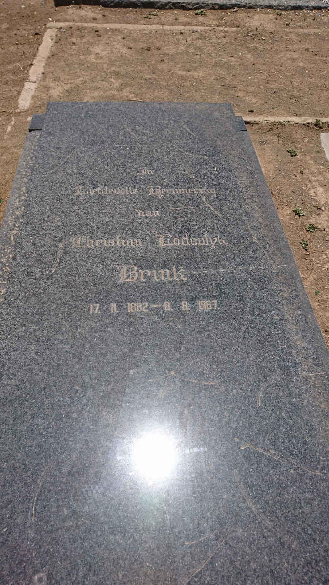 BRINK Christian Lodewyk 1882-1967